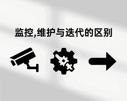 监控,维护与迭代的区别